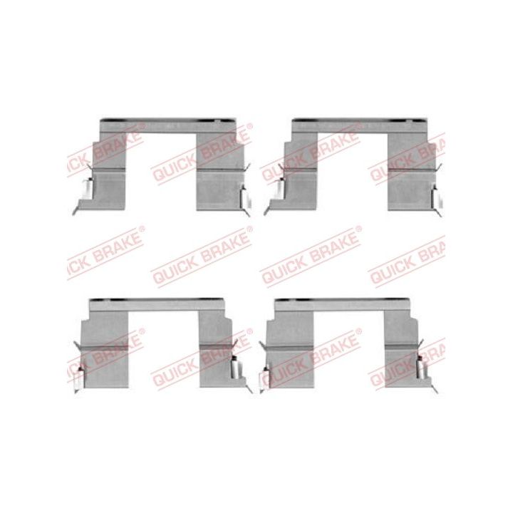 Priedų komplektas, diskinių stabdžių trinkelės QUICK BRAKE 109-1783