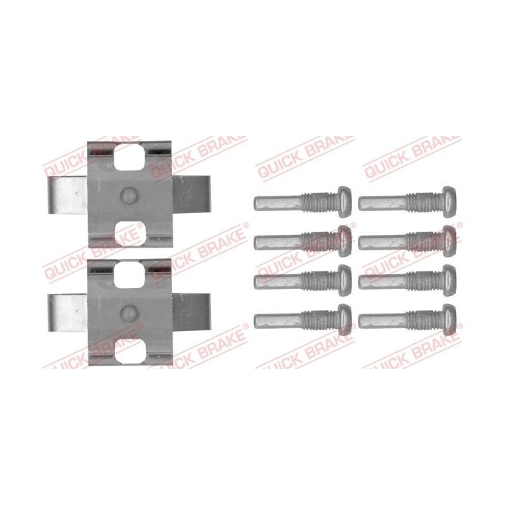 Priedų komplektas, diskinių stabdžių trinkelės QUICK BRAKE 109-1802