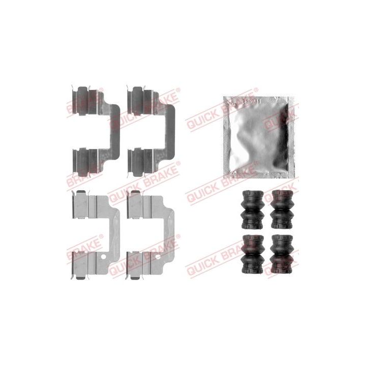 Priedų komplektas, diskinių stabdžių trinkelės QUICK BRAKE 109-1806
