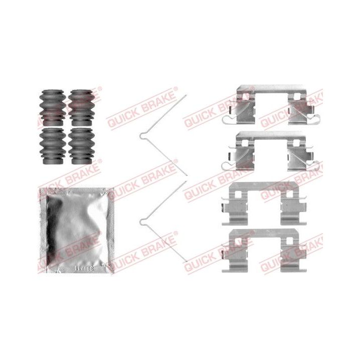 Priedų komplektas, diskinių stabdžių trinkelės QUICK BRAKE 109-1811