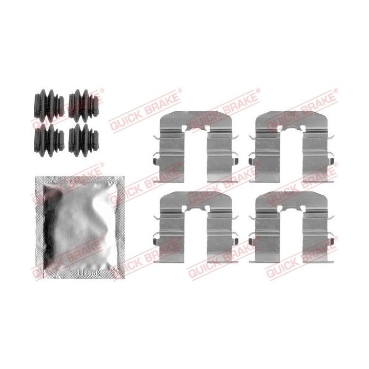 Priedų komplektas, diskinių stabdžių trinkelės QUICK BRAKE 109-1814