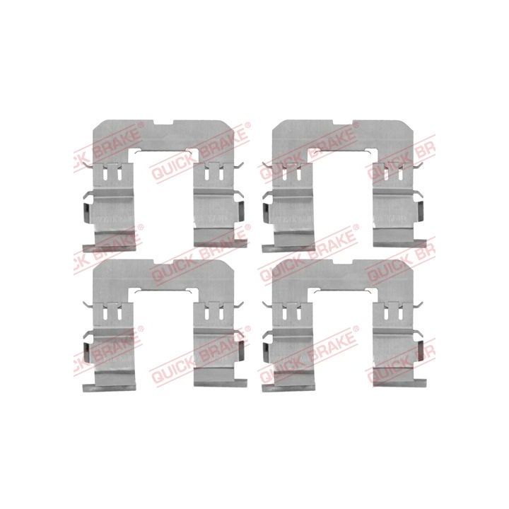 Priedų komplektas, diskinių stabdžių trinkelės QUICK BRAKE 109-1816