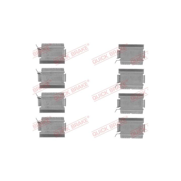 Priedų komplektas, diskinių stabdžių trinkelės QUICK BRAKE 109-1820