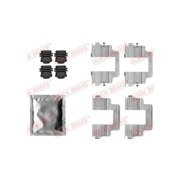 Priedų komplektas, diskinių stabdžių trinkelės QUICK BRAKE 109-1822