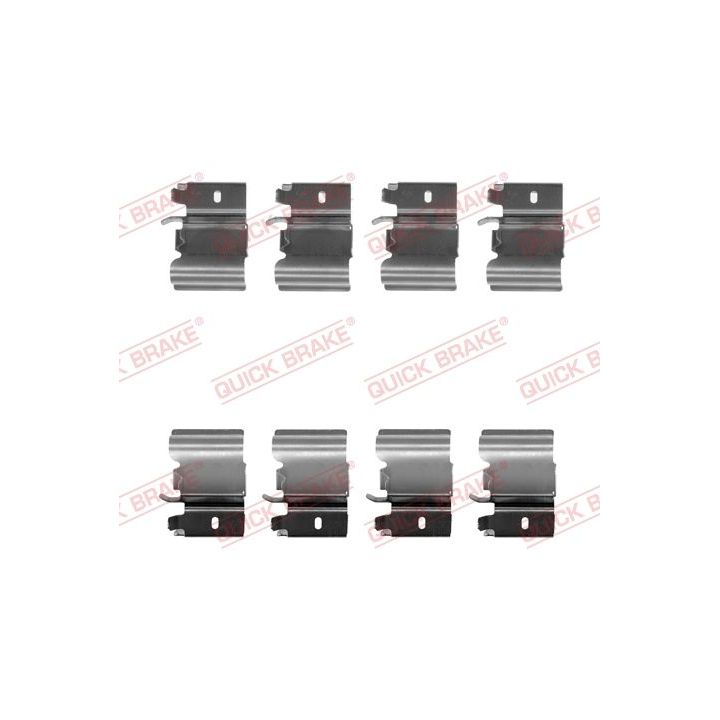 Priedų komplektas, diskinių stabdžių trinkelės QUICK BRAKE 109-1823