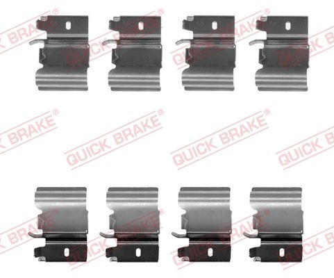 Priedų komplektas, diskinių stabdžių trinkelės QUICK BRAKE 109-1823