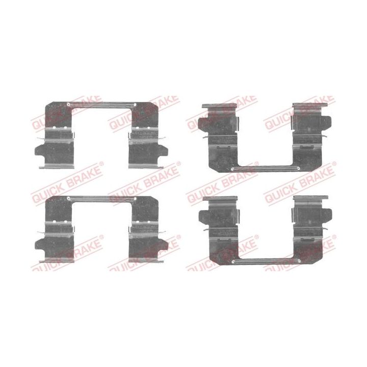 Priedų komplektas, diskinių stabdžių trinkelės QUICK BRAKE 109-1834