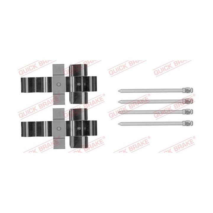 Priedų komplektas, diskinių stabdžių trinkelės QUICK BRAKE 109-1852