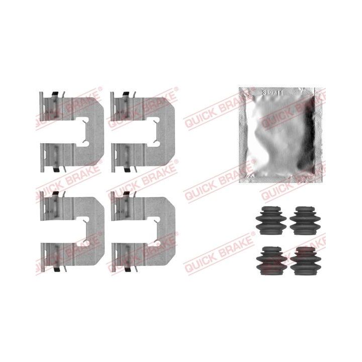 Priedų komplektas, diskinių stabdžių trinkelės QUICK BRAKE 109-1856