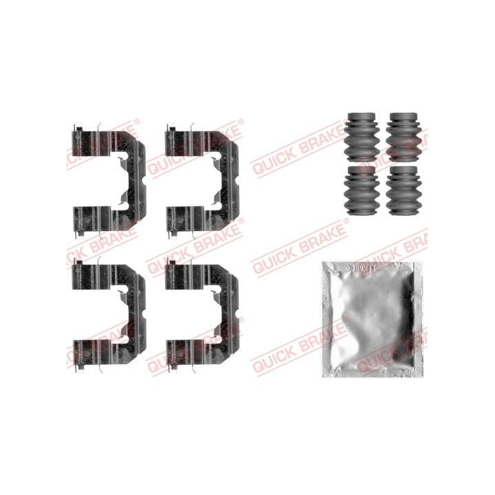 Priedų komplektas, diskinių stabdžių trinkelės QUICK BRAKE 109-1859