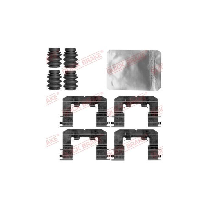 Priedų komplektas, diskinių stabdžių trinkelės QUICK BRAKE 109-1865