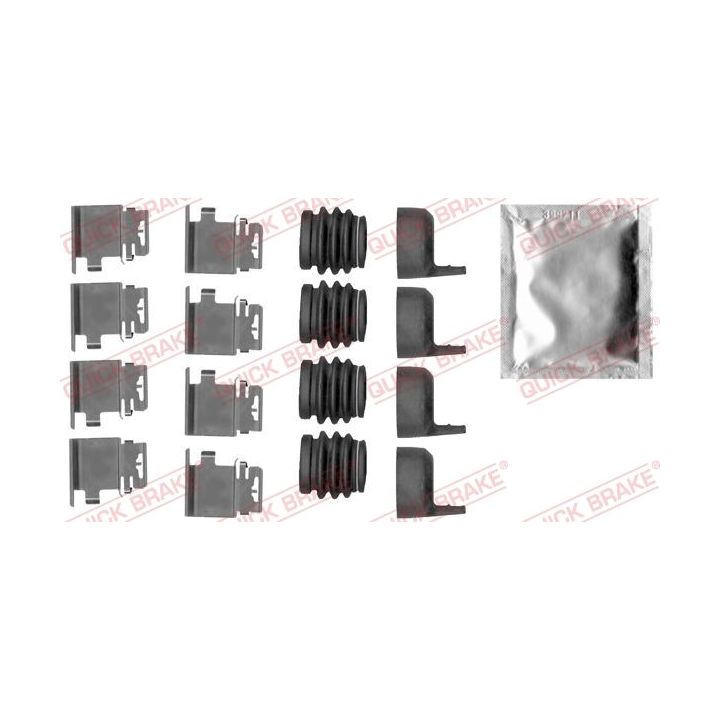 Priedų komplektas, diskinių stabdžių trinkelės QUICK BRAKE 109-1890