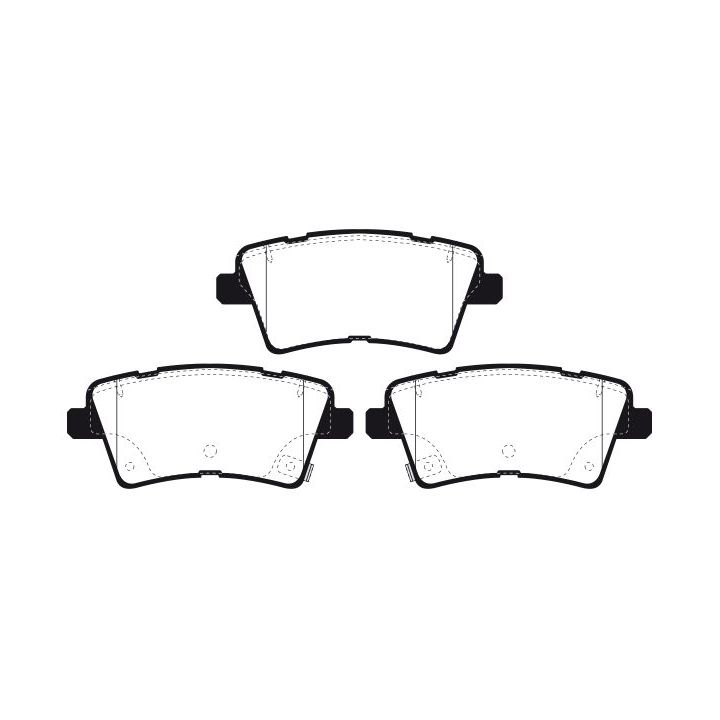 Stabdžių trinkelių rinkinys, diskinis stabdys RAICAM RA.1159.0