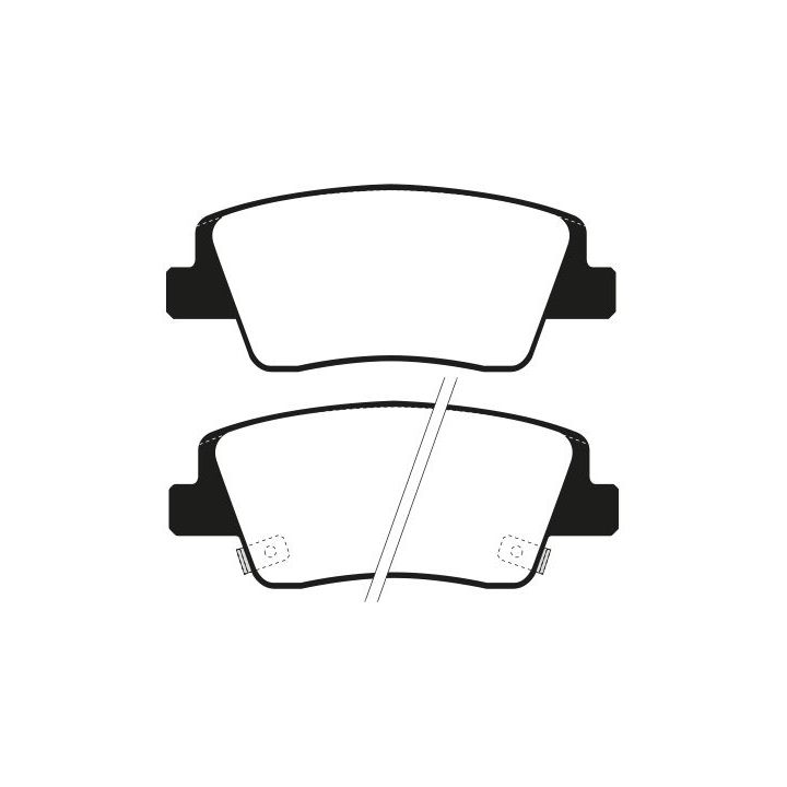 Stabdžių trinkelių rinkinys, diskinis stabdys RAICAM RA.1383.0