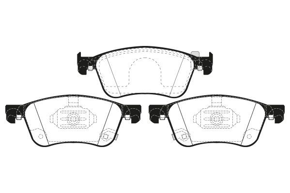 Stabdžių trinkelių rinkinys, diskinis stabdys RAICAM RA.1386.0