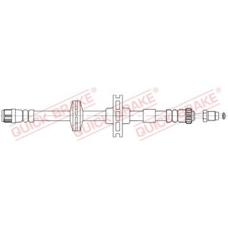 Stabdžių žarnelė QUICK BRAKE 32.839