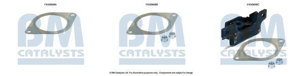 Montavimo komplektas, išmetimo vamzdis BM CATALYSTS FK50608