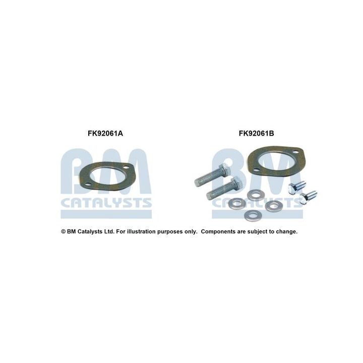 Montavimo komplektas, katalizatoriaus keitiklis BM CATALYSTS FK92061