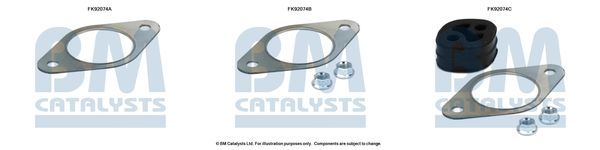 Montavimo komplektas, katalizatoriaus keitiklis BM CATALYSTS FK92074