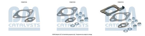 Montavimo komplektas, katalizatoriaus keitiklis BM CATALYSTS FK92721
