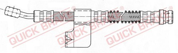 Stabdžių žarnelė QUICK BRAKE 58.955