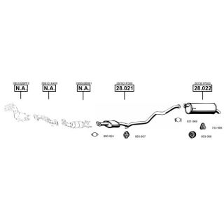 Išmetimo sistema ASMET HY151220