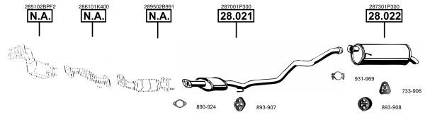 Išmetimo sistema ASMET HY151220