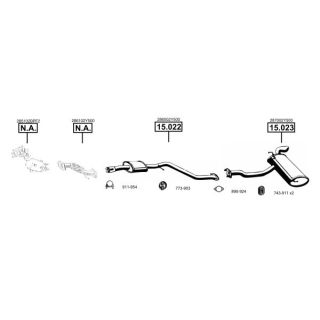 Išmetimo sistema ASMET HY152010