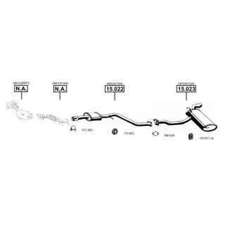 Išmetimo sistema ASMET KI281010