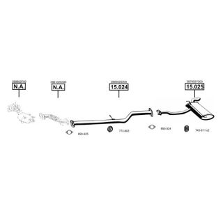 Išmetimo sistema ASMET KI281030
