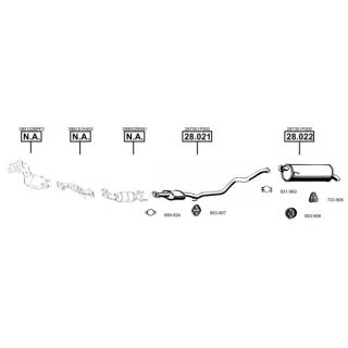 Išmetimo sistema ASMET KI281120