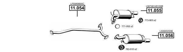 Išmetimo sistema ASMET MA110817