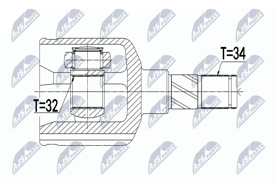 Jungčių komplektas, kardaninis velenas NTY NPW-BM-082