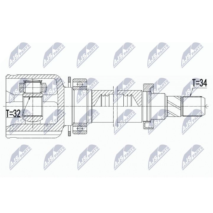 Jungčių komplektas, kardaninis velenas NTY NPW-BM-084