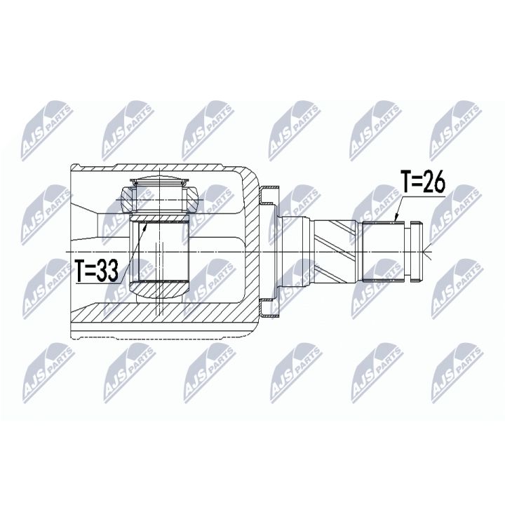Jungčių komplektas, kardaninis velenas NTY NPW-BM-086