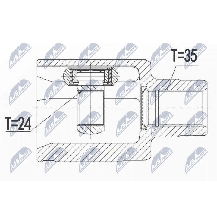 Jungčių komplektas, kardaninis velenas NTY NPW-BM-090