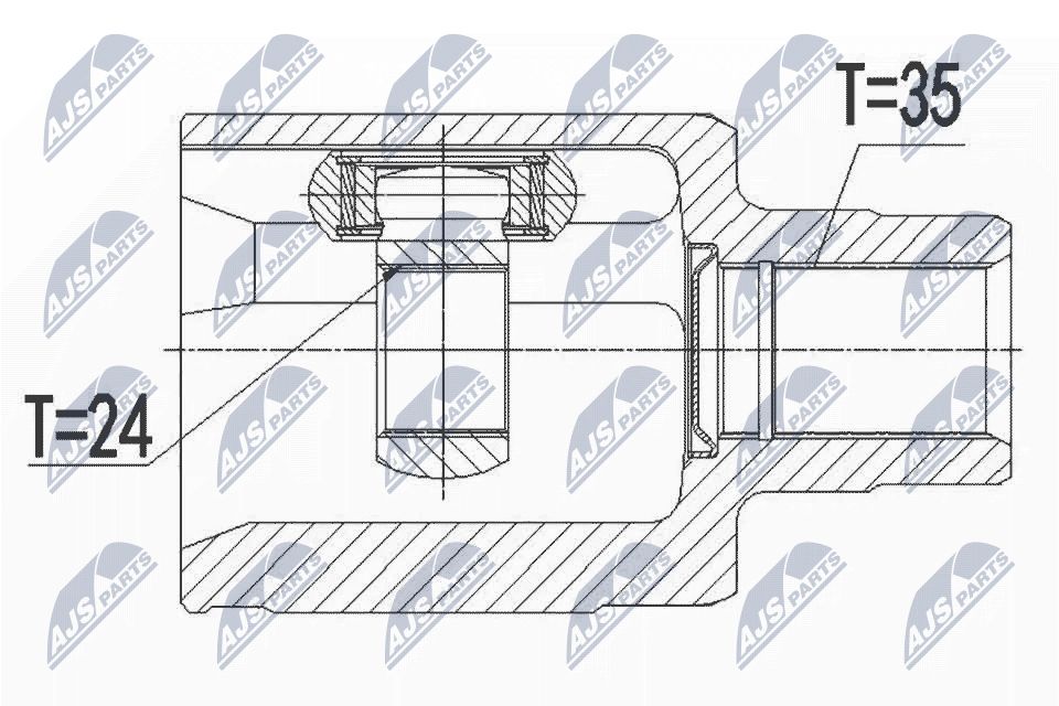 Jungčių komplektas, kardaninis velenas NTY NPW-BM-090