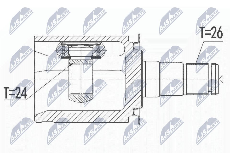 Jungčių komplektas, kardaninis velenas NTY NPW-BM-092