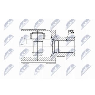 Jungčių komplektas, kardaninis velenas NTY NPW-BM-122