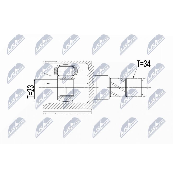 Jungčių komplektas, kardaninis velenas NTY NPW-BM-124