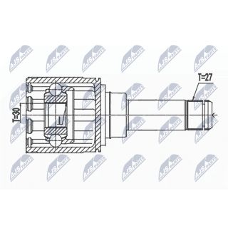 Jungčių komplektas, kardaninis velenas NTY NPW-BM-146