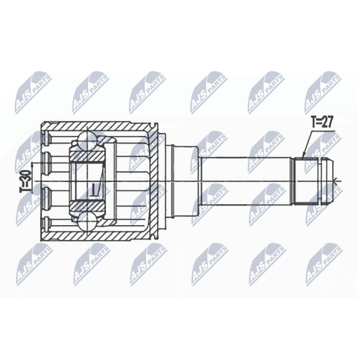 Jungčių komplektas, kardaninis velenas NTY NPW-BM-146