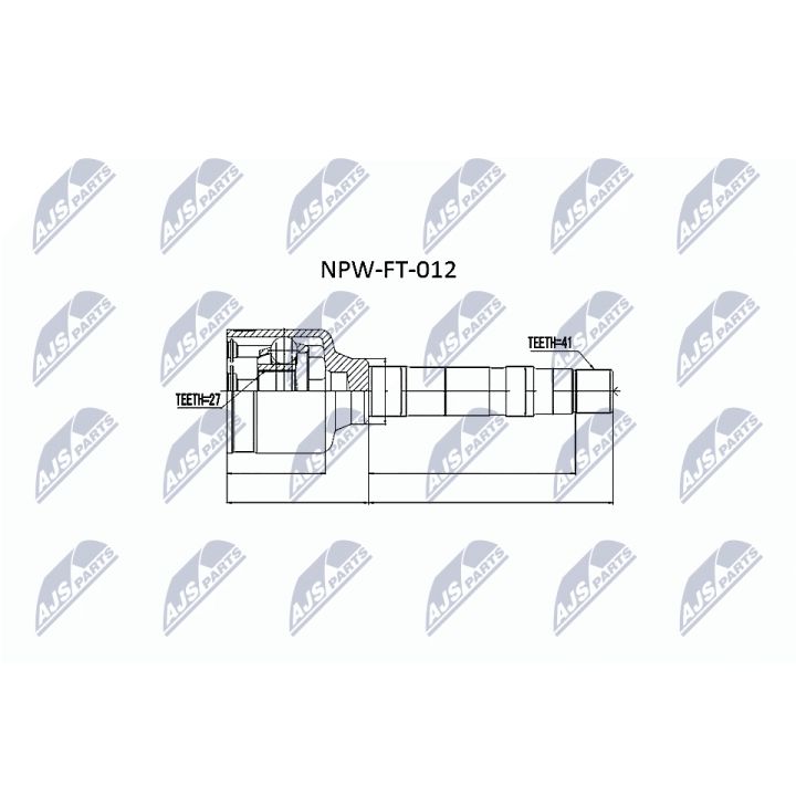 Jungčių komplektas, kardaninis velenas NTY NPW-FT-012