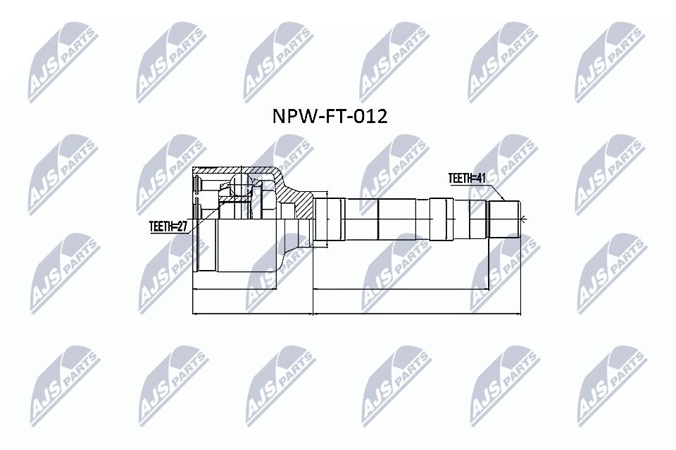 Jungčių komplektas, kardaninis velenas NTY NPW-FT-012