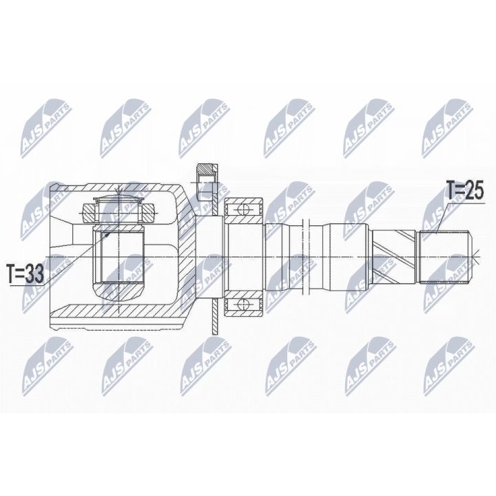 Jungčių komplektas, kardaninis velenas NTY NPW-FT-046