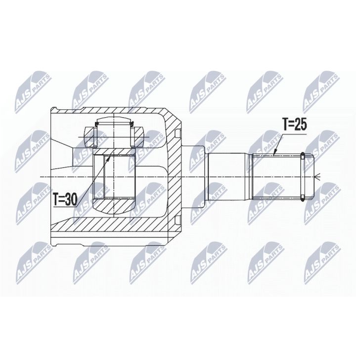Jungčių komplektas, kardaninis velenas NTY NPW-HY-501