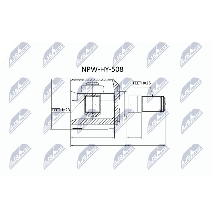 Jungčių komplektas, kardaninis velenas NTY NPW-HY-508