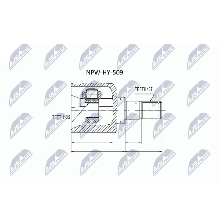 Jungčių komplektas, kardaninis velenas NTY NPW-HY-509