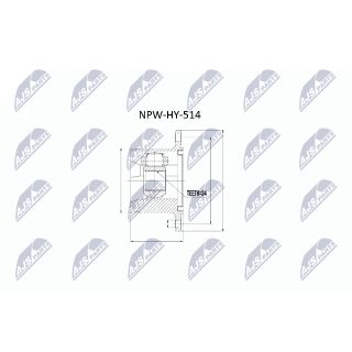 Jungčių komplektas, kardaninis velenas NTY NPW-HY-514