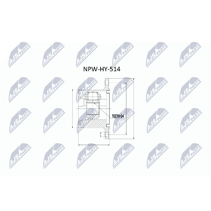 Jungčių komplektas, kardaninis velenas NTY NPW-HY-514